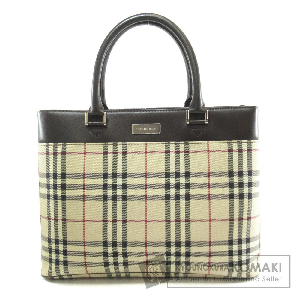 Burberry Nova Check Tote Bag Canvas - Picture 1 of 11
